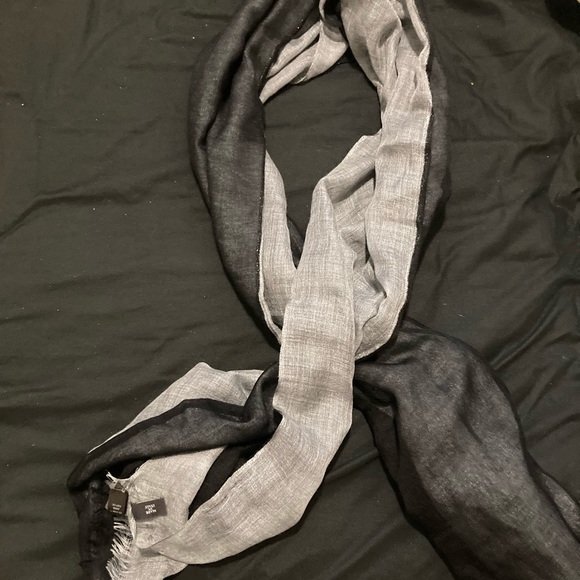 Loro Piana Accessories | Loro Piana Aylit Nuvola Pure Striped Cashmere and Silk-Blend Scarf Gray Black | Color: Black/Gray | Size: Os | Phillipwar6's